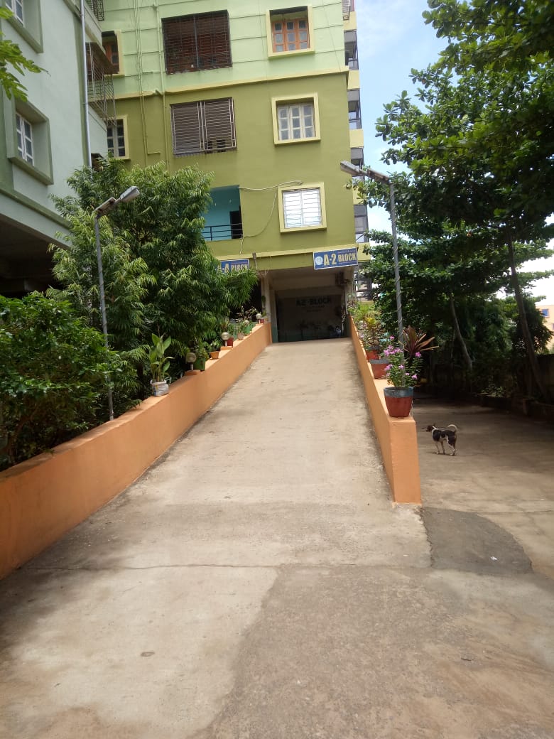 Block Entrance and Greenery